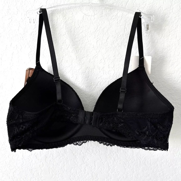 Rene Rofe Wireless Lightly Padded Bra 36C  -Black- - Picture 2 of 6